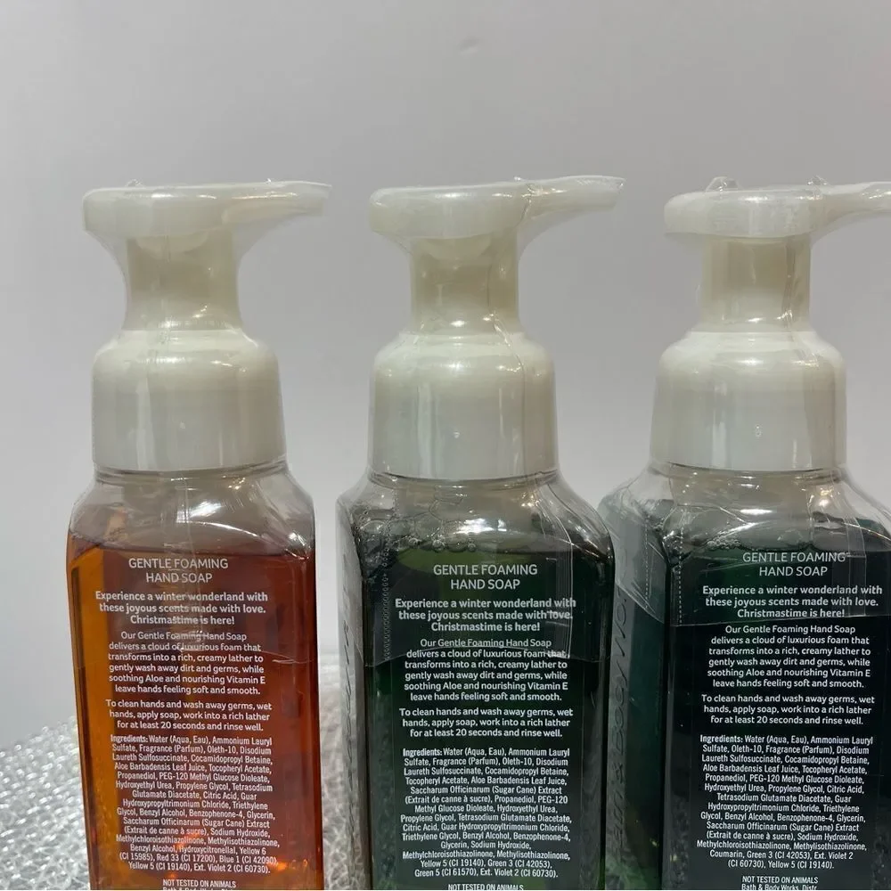 BBW Gingerbread Latte and 2 others Foaming Hand Soap NWT